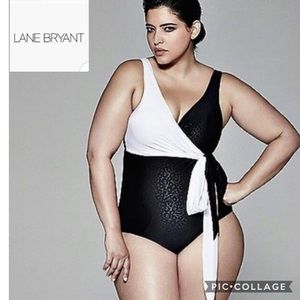 NWOT Sophie Theallet Lane Bryant size 44DD wrap BW